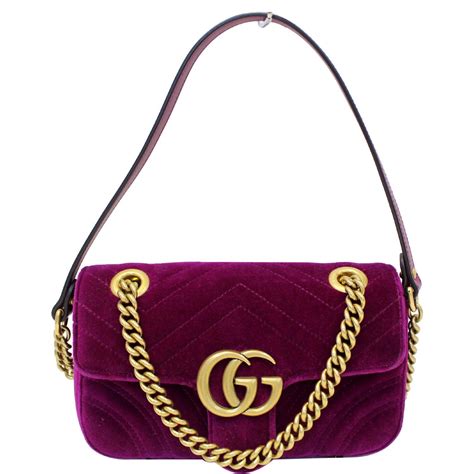 gucci marmont velvet crossbody|gucci crossbody marmont small.